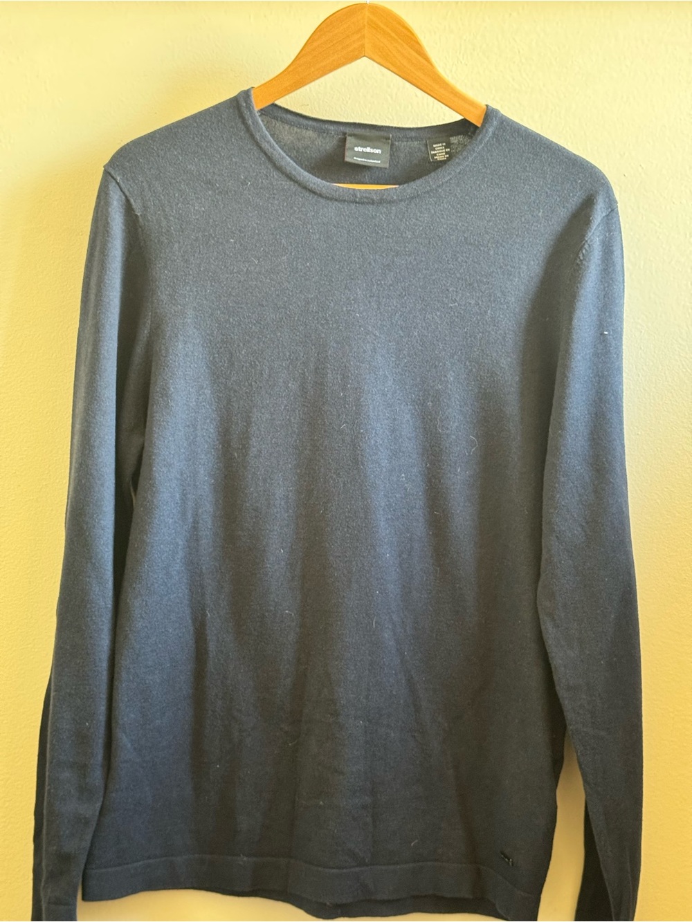 Strellson Men's Long Sleeve Crew in Dark Blue, Size M